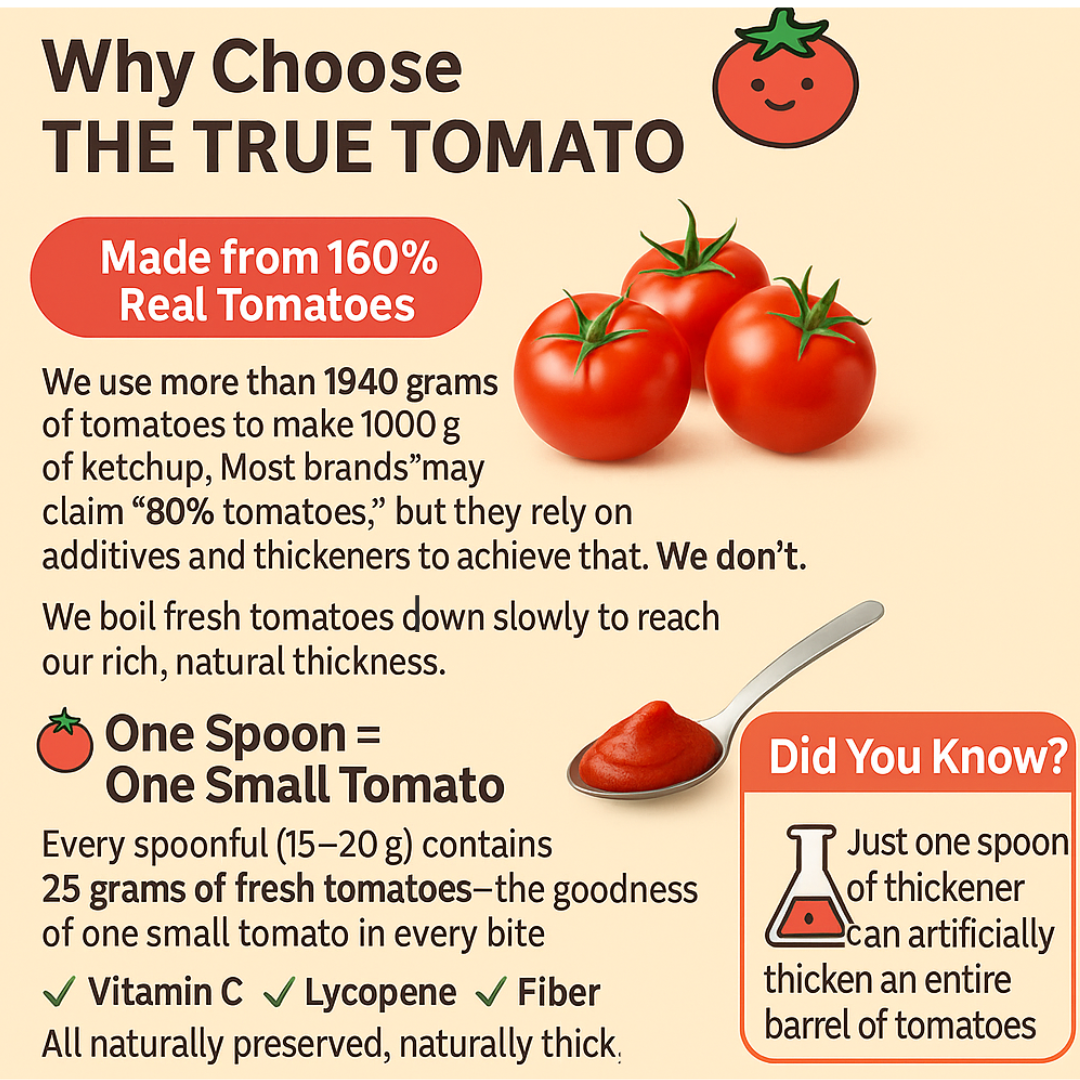 The True Tomato Ketchup :1100gm