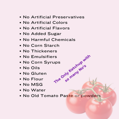 The True Tomato: Sugar Free Ketchup - 550g