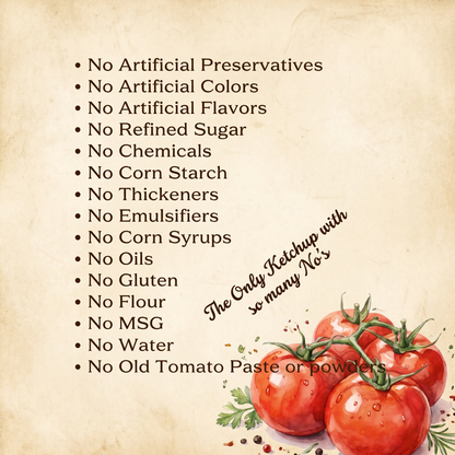 The True Tomato No Onion No Garlic Tomato Ketchup 550 gms