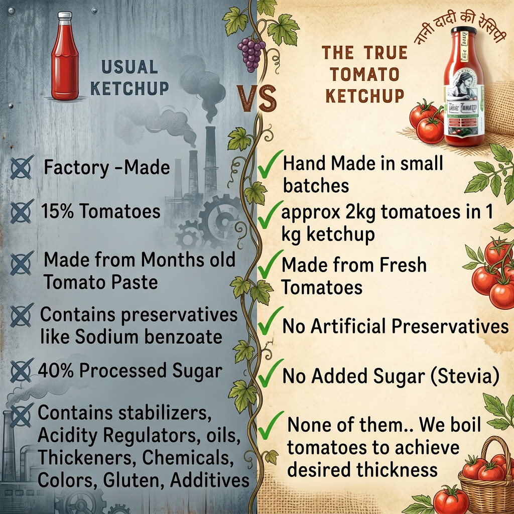 The True Tomato: Sugar Free Ketchup - 220g