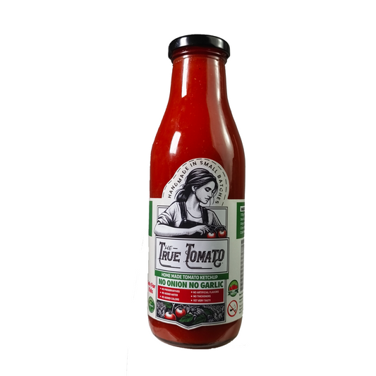 The True Tomato No Onion No Garlic Tomato Ketchup 550 gms
