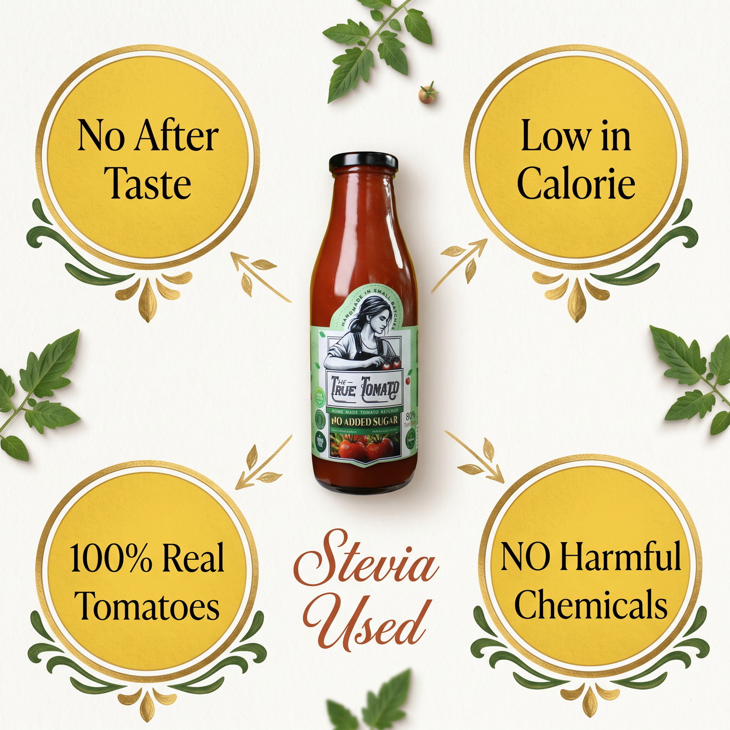 The True Tomato: Sugar Free Ketchup - 220g